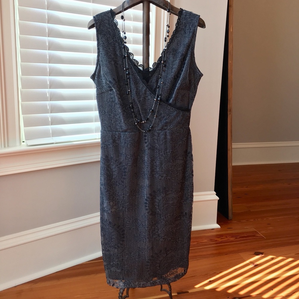 Ladies dark grey dress, size L or 10